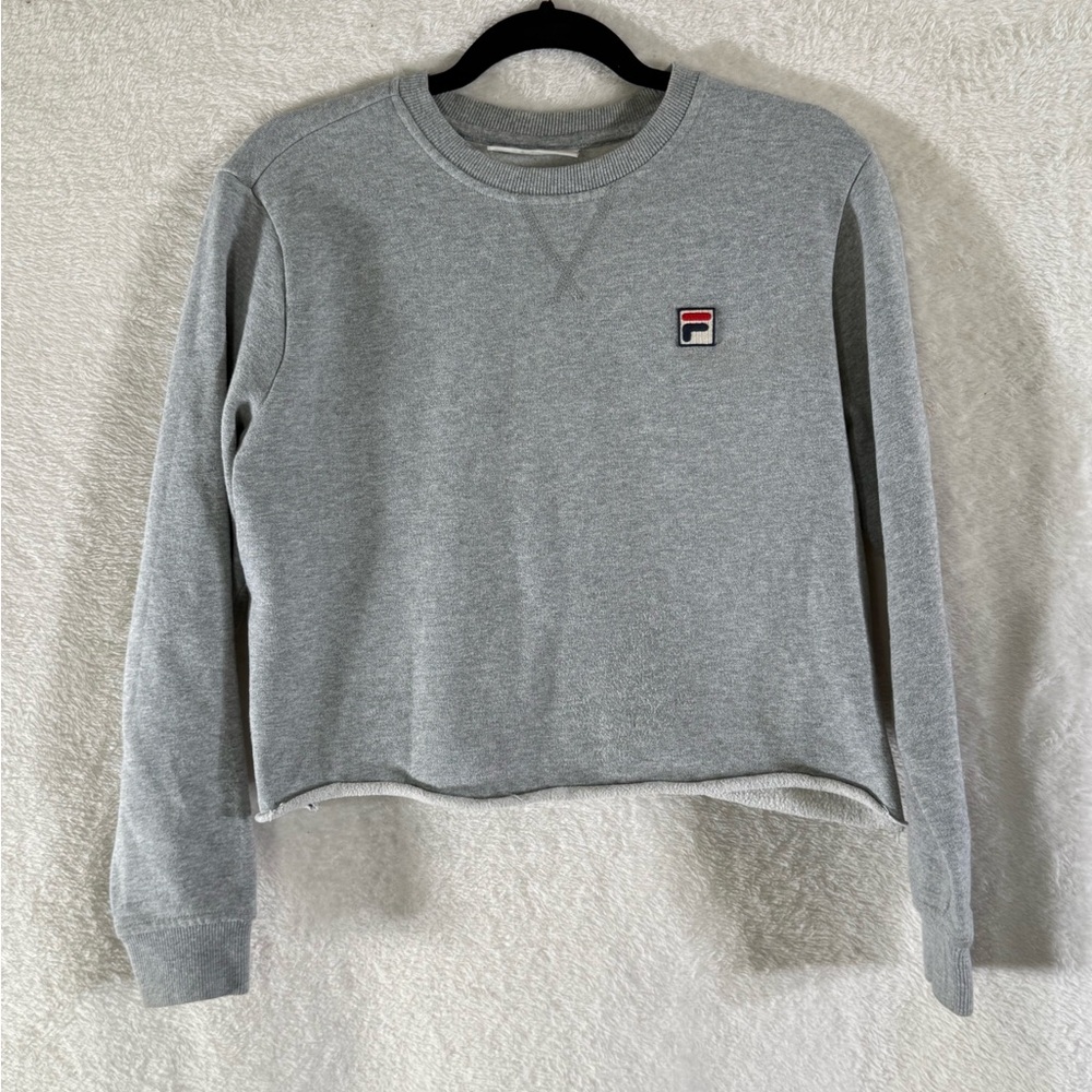Fila Women's Heather Gray Logo Sweatshirt